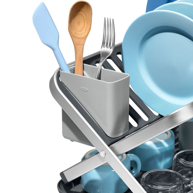 OXO Aluminum Folding Dish Rack - Image 5