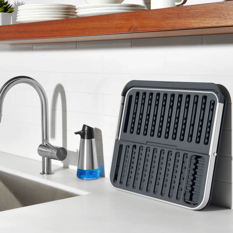 OXO Aluminum Folding Dish Rack - Image 6