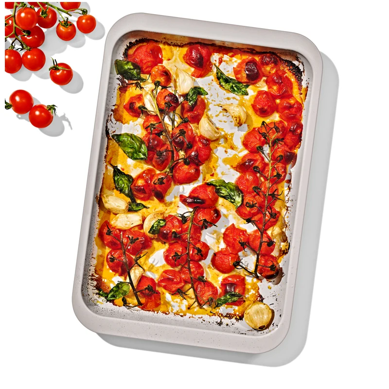 OXO Non-Stick Pro Ceramic Coated Metal Bakeware Quarter Sheet Pan - Storm Blue - Image 2