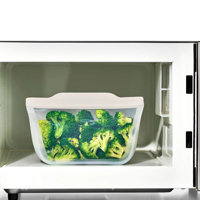OXO Reusable Stand-Up Bag - Oat White (32oz) - Image 4