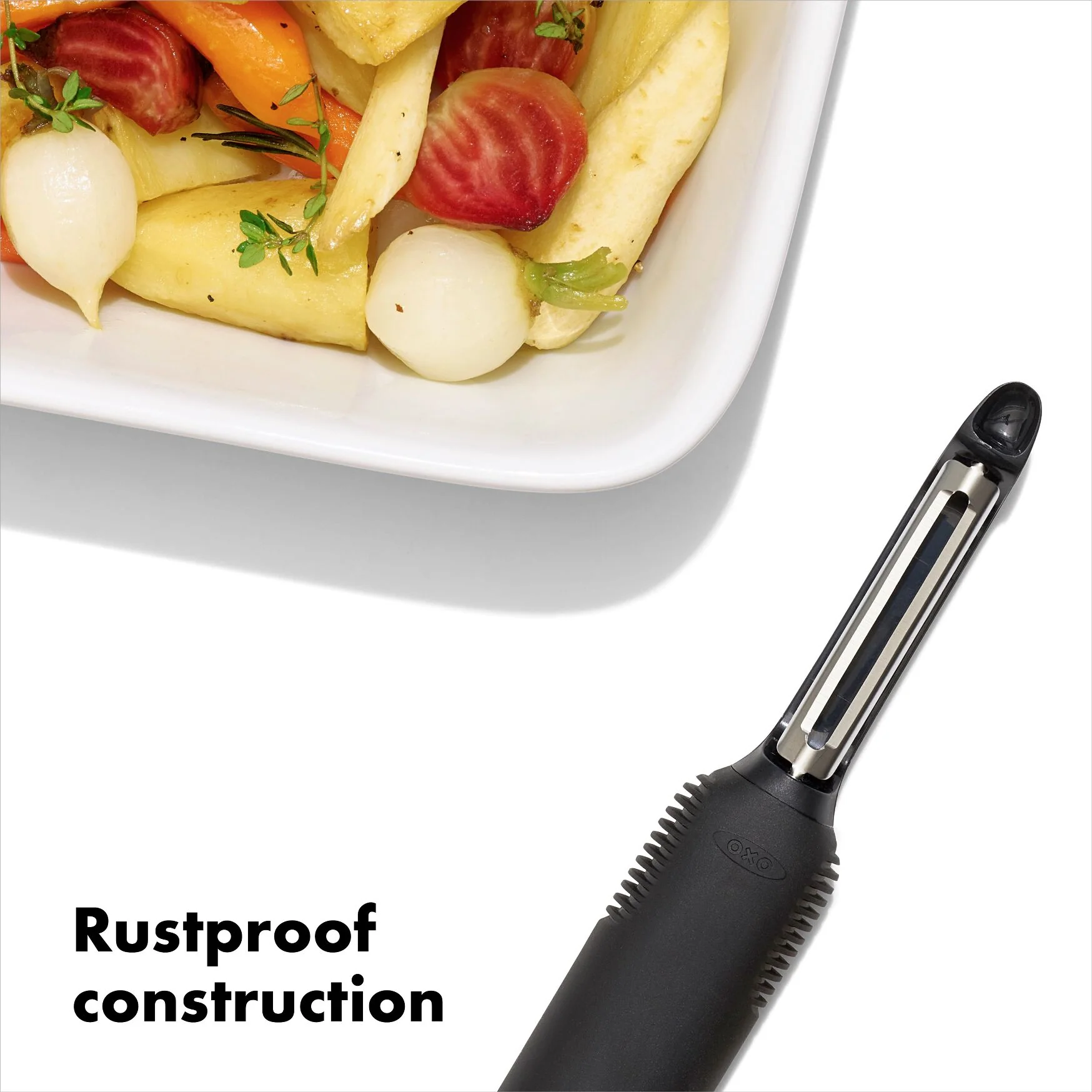 OXO Swivel Peeler Black - Image 3