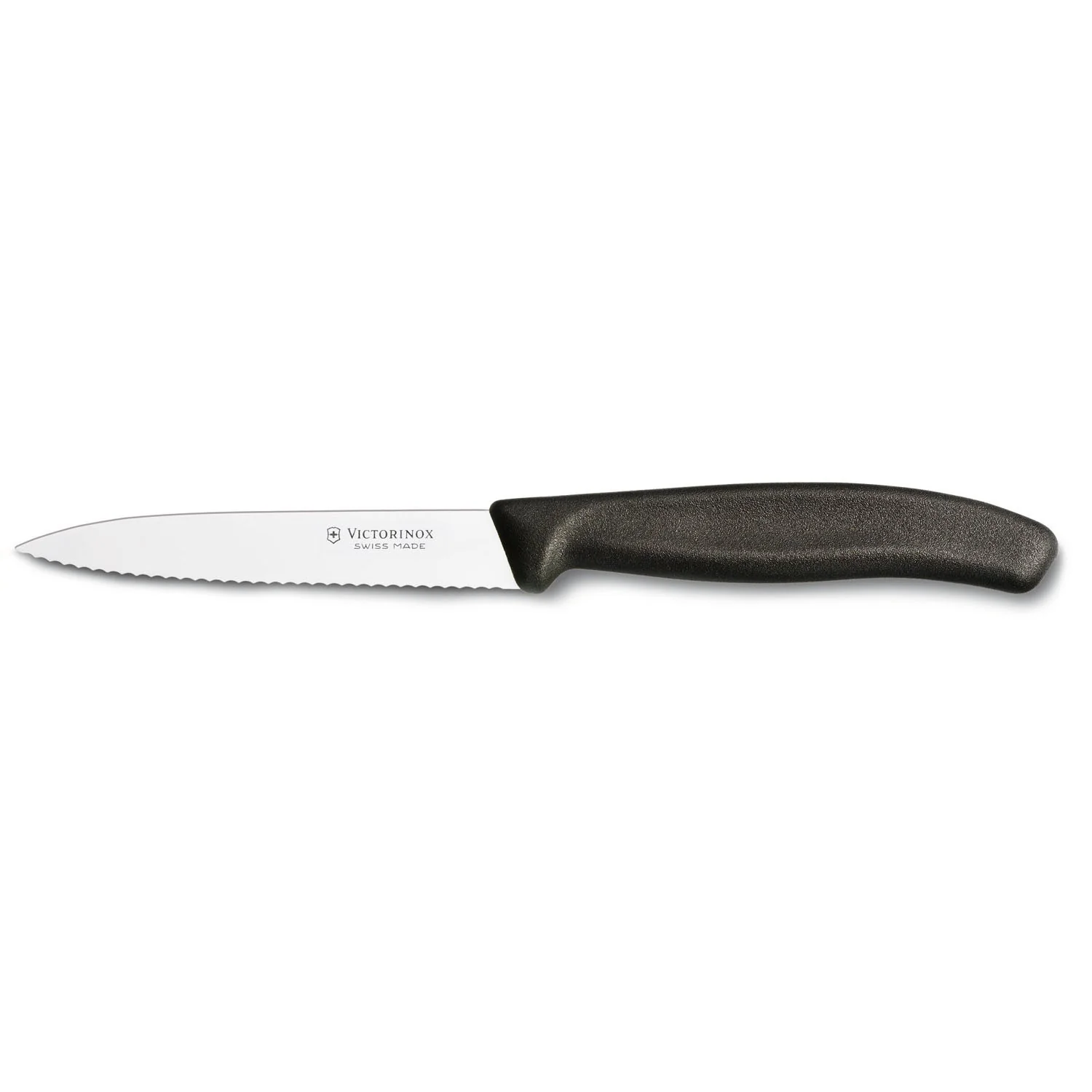 Paring Knife 4"/Serrated,Spear Point - Black