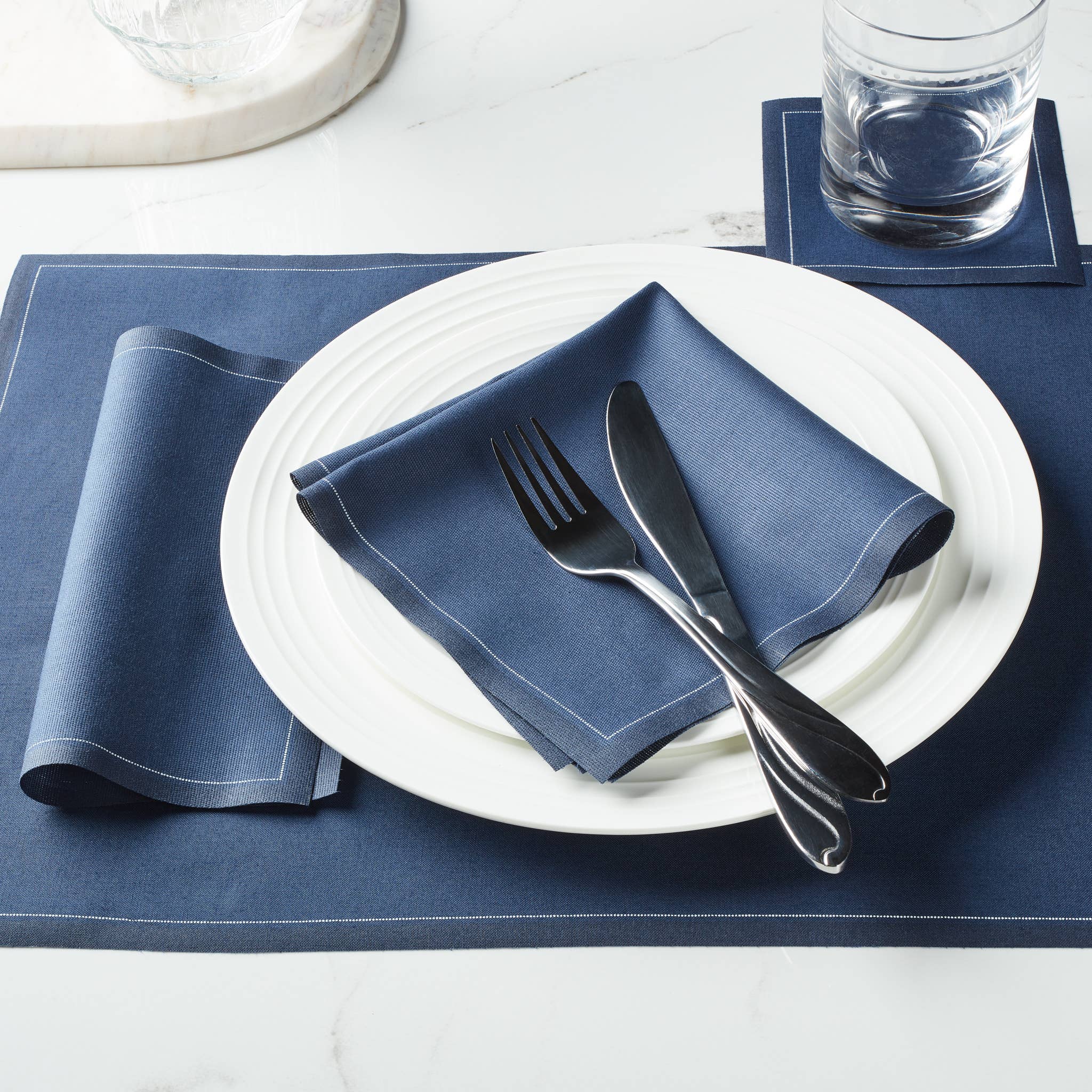 Petrol Blue cocktail Napkin - Image 3