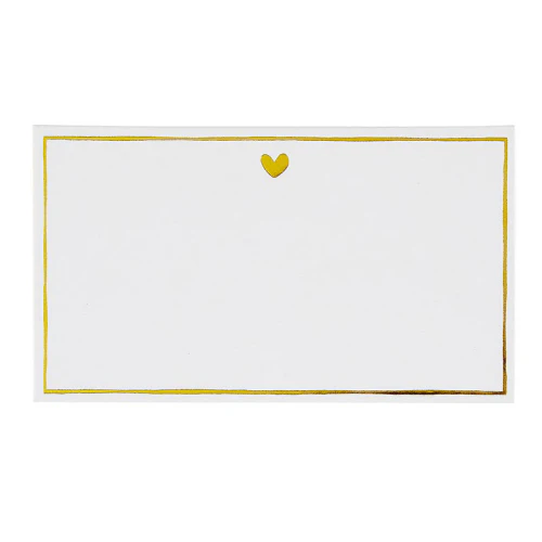 Placecards - Gold Heart - S/36
