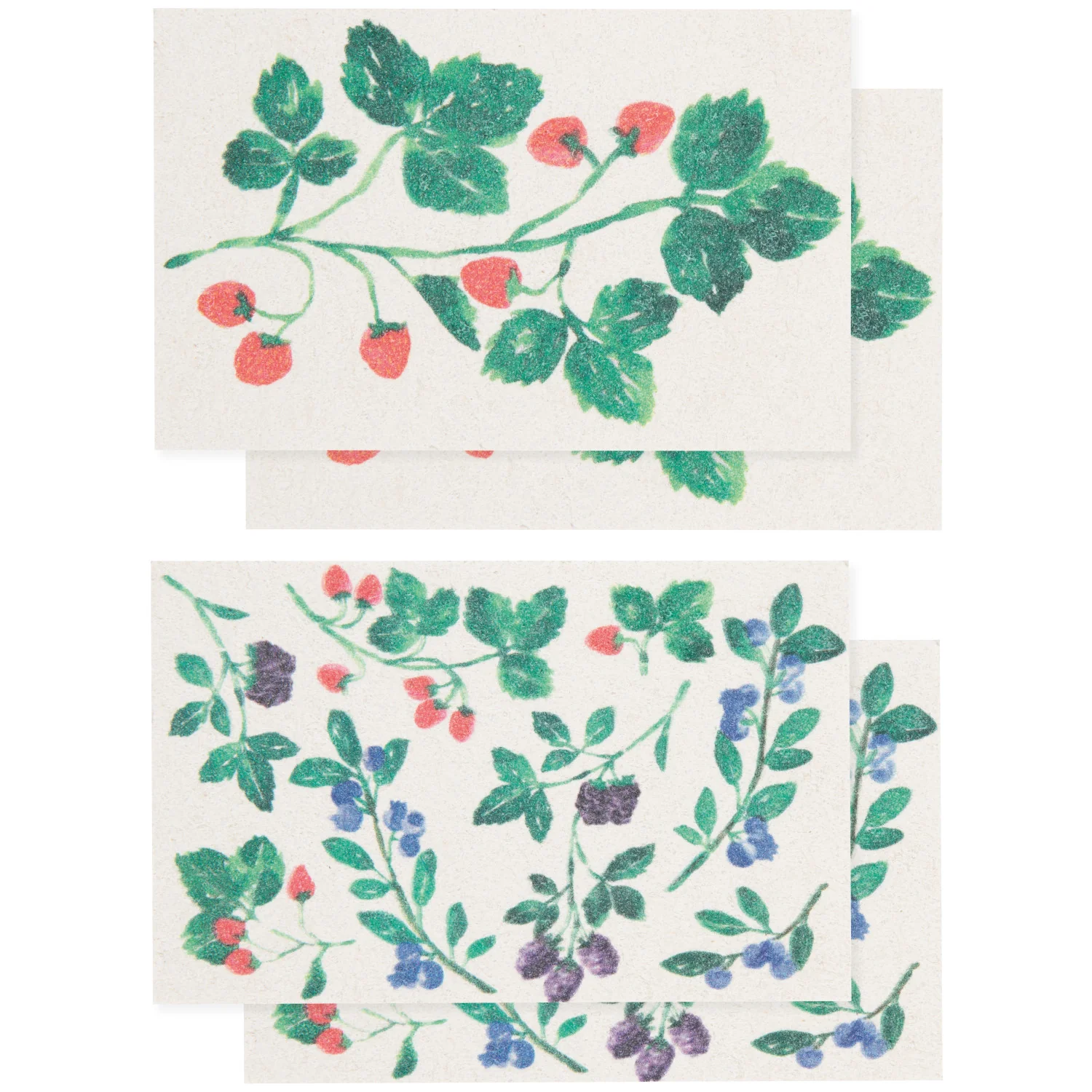Pop Up Sponges Set/4 - Berry Bramble