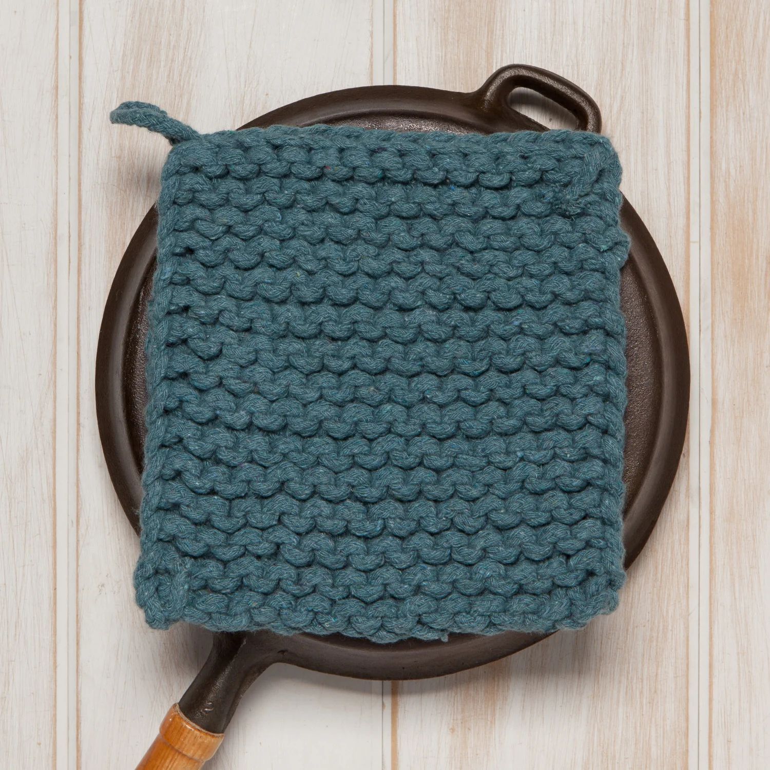 Pot Holder - Knit - Lagoon - Image 2