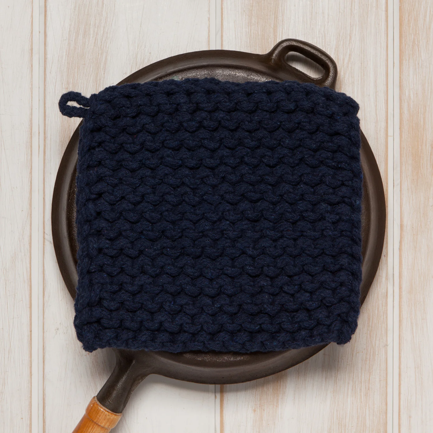 Pot Holder - Knit - Midnight Blue - Image 4