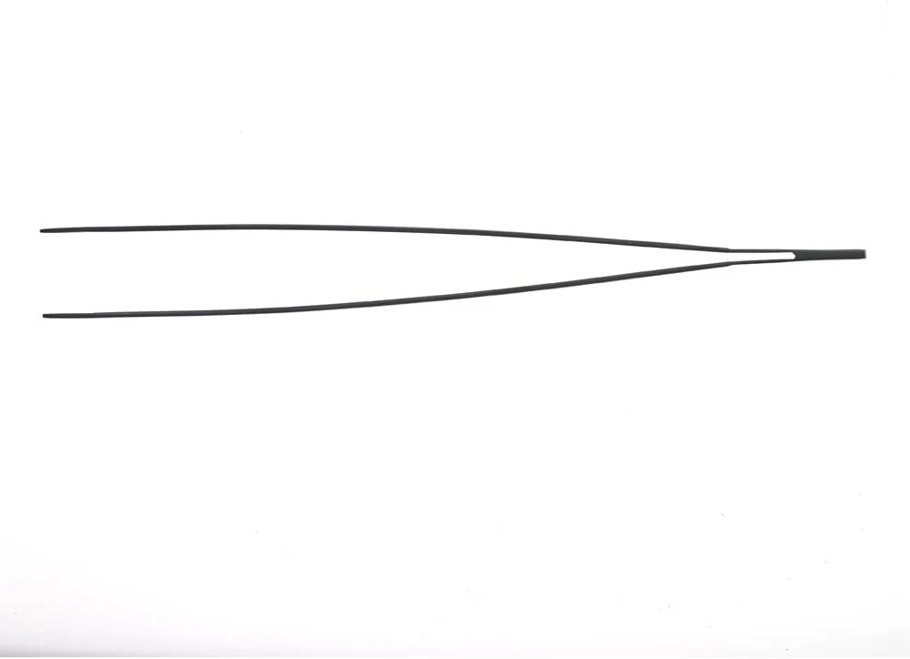 Precision Plus Chef Plating Tong - Straight 9 3/8" - Silver - Image 3