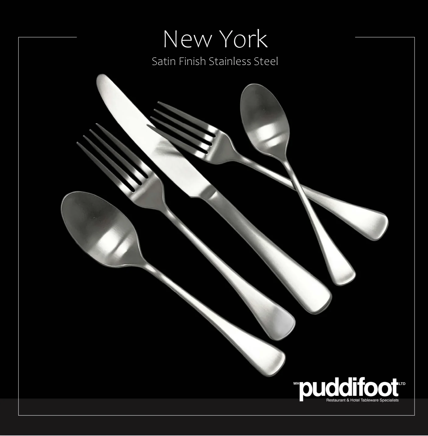 New York 5-Piece Place Setting - Satin Finish