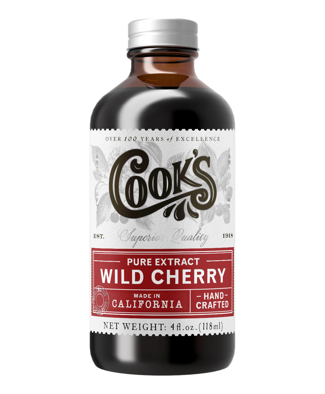 Pure Wild Cherry Extract - 118ml/4oz