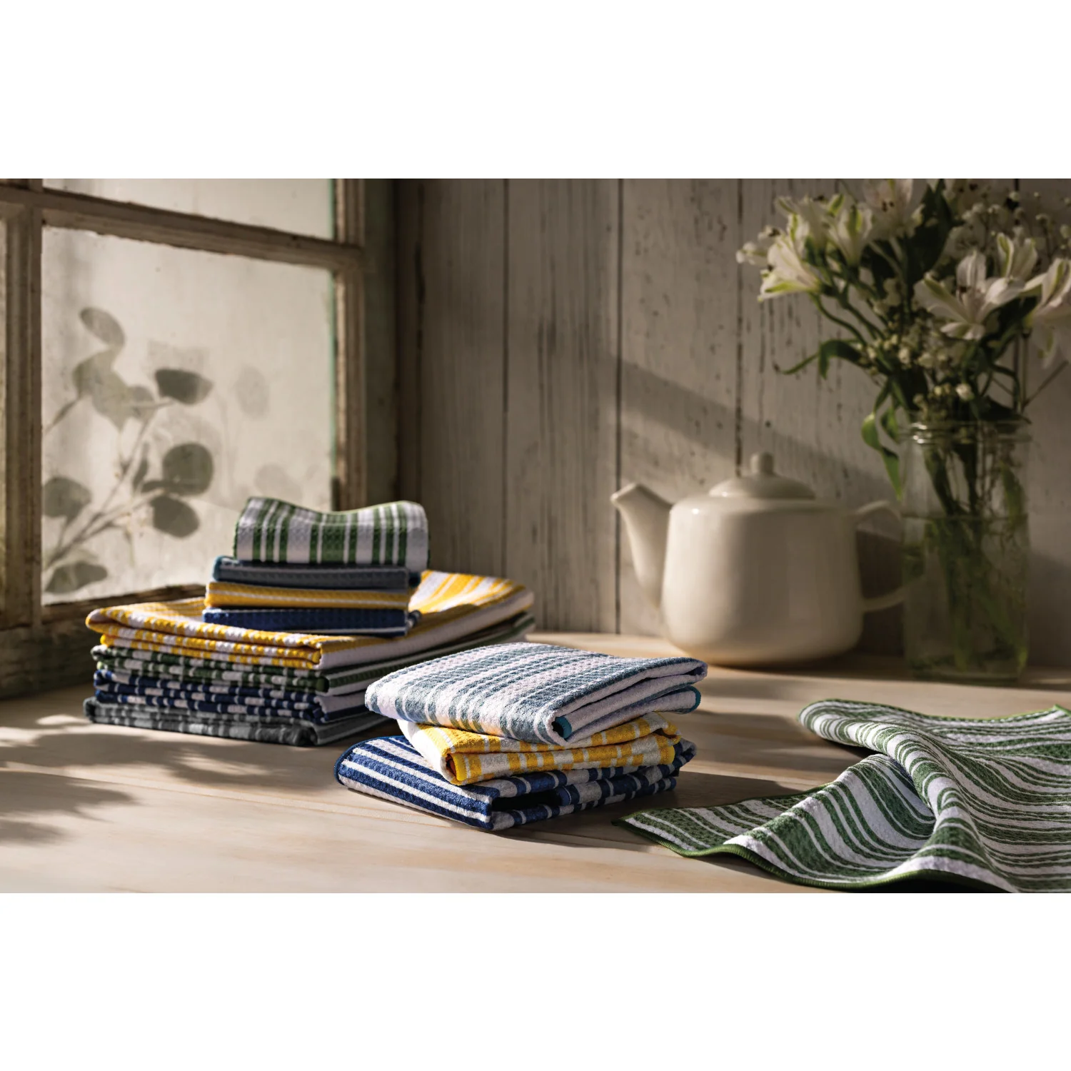 Recycled Microfibre Dishcloth S/2 - Slate Blue - Image 2