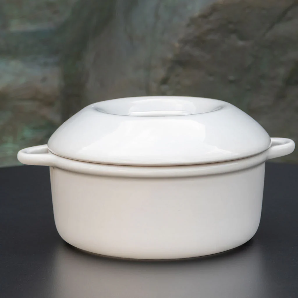 Revol Bombance Round Cocotte Alabaster White 26cm