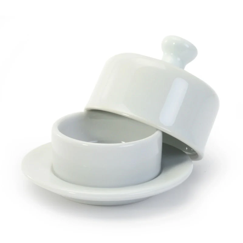 Round Butter Dish & Cover 3.5"