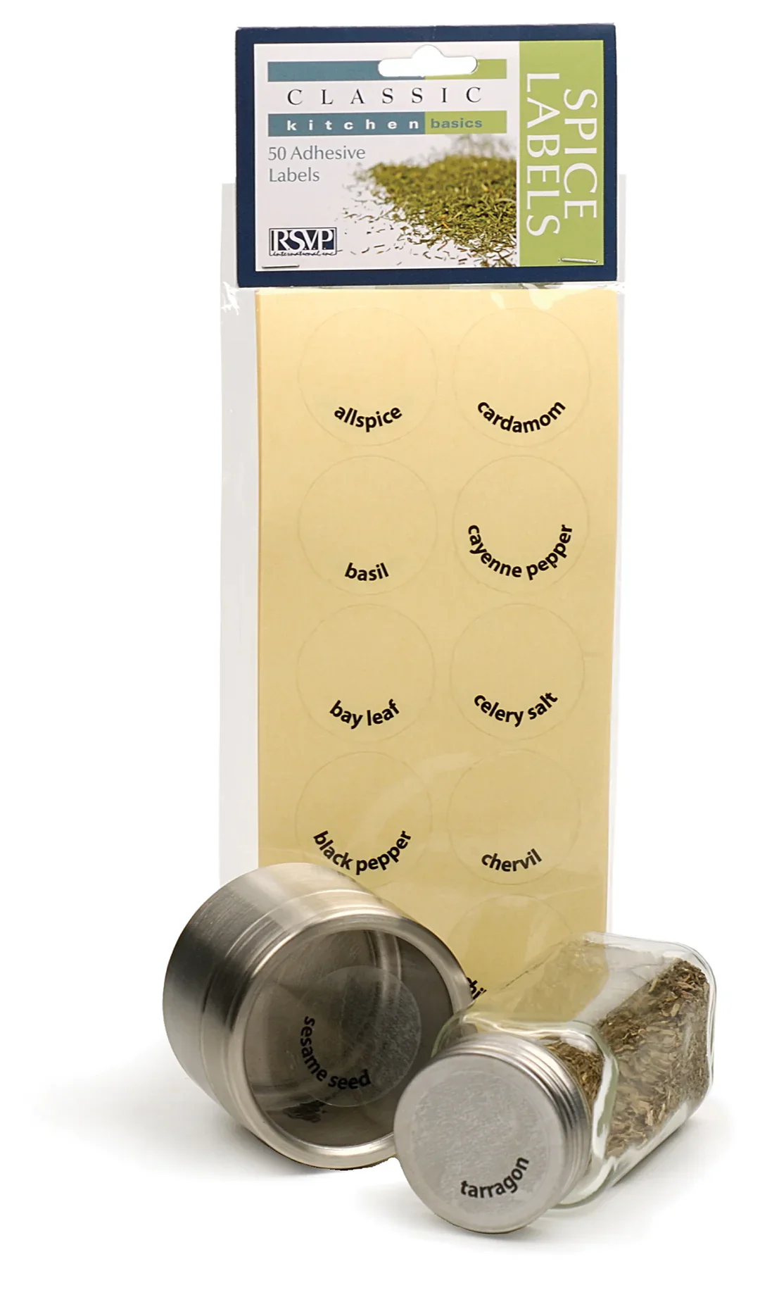 Round Spice Labels S/50 - curved preprinted - Image 2