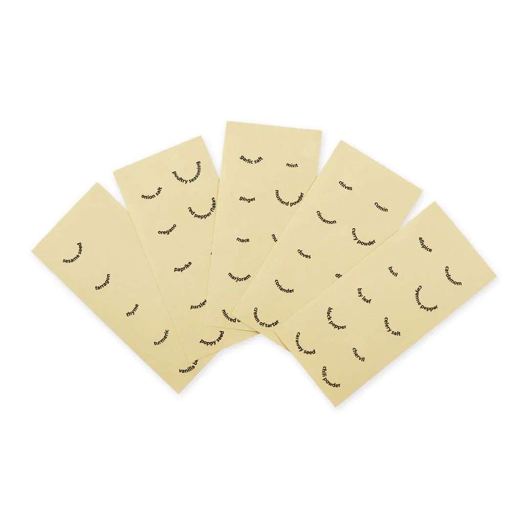 Round Spice Labels S/50 - curved preprinted - Image 3