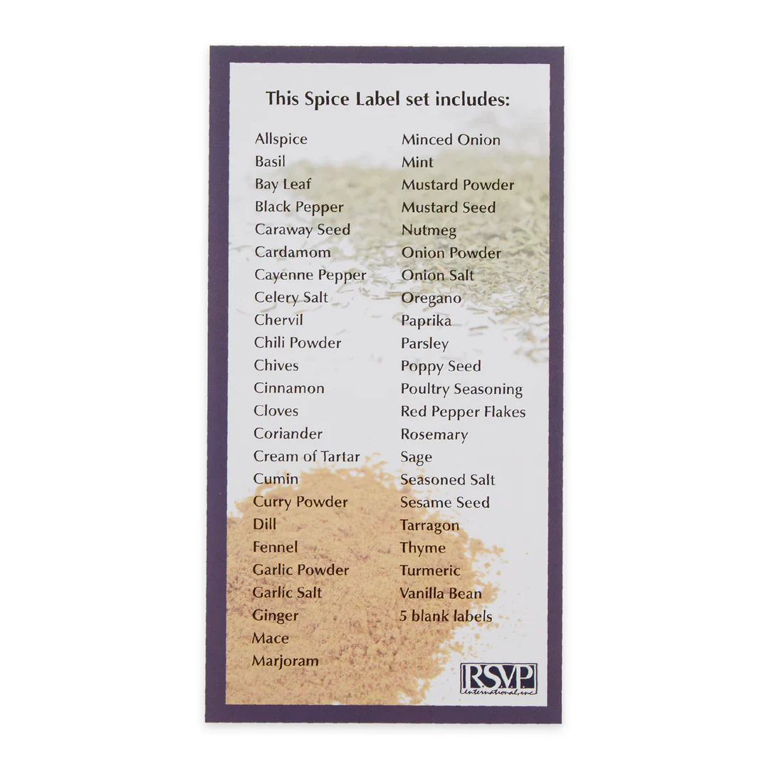 Round Spice Labels S/50 - curved preprinted - Image 4