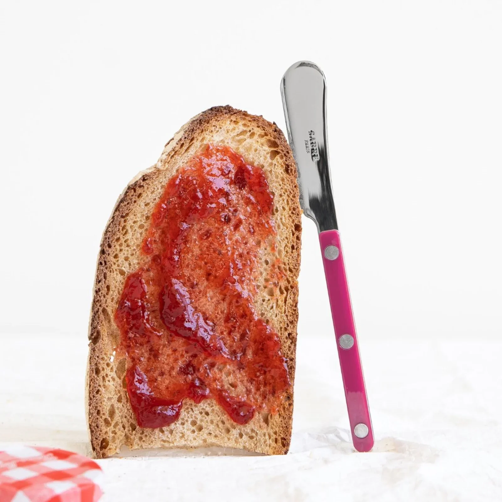Sabre Bistrot Spreader Solid Shiny - Raspberry - Image 3