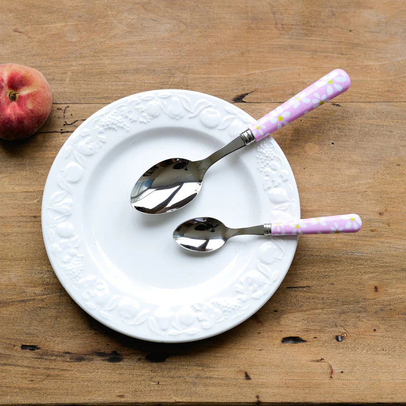 Sabre White Dots Tea Spoon - Pink - Image 2