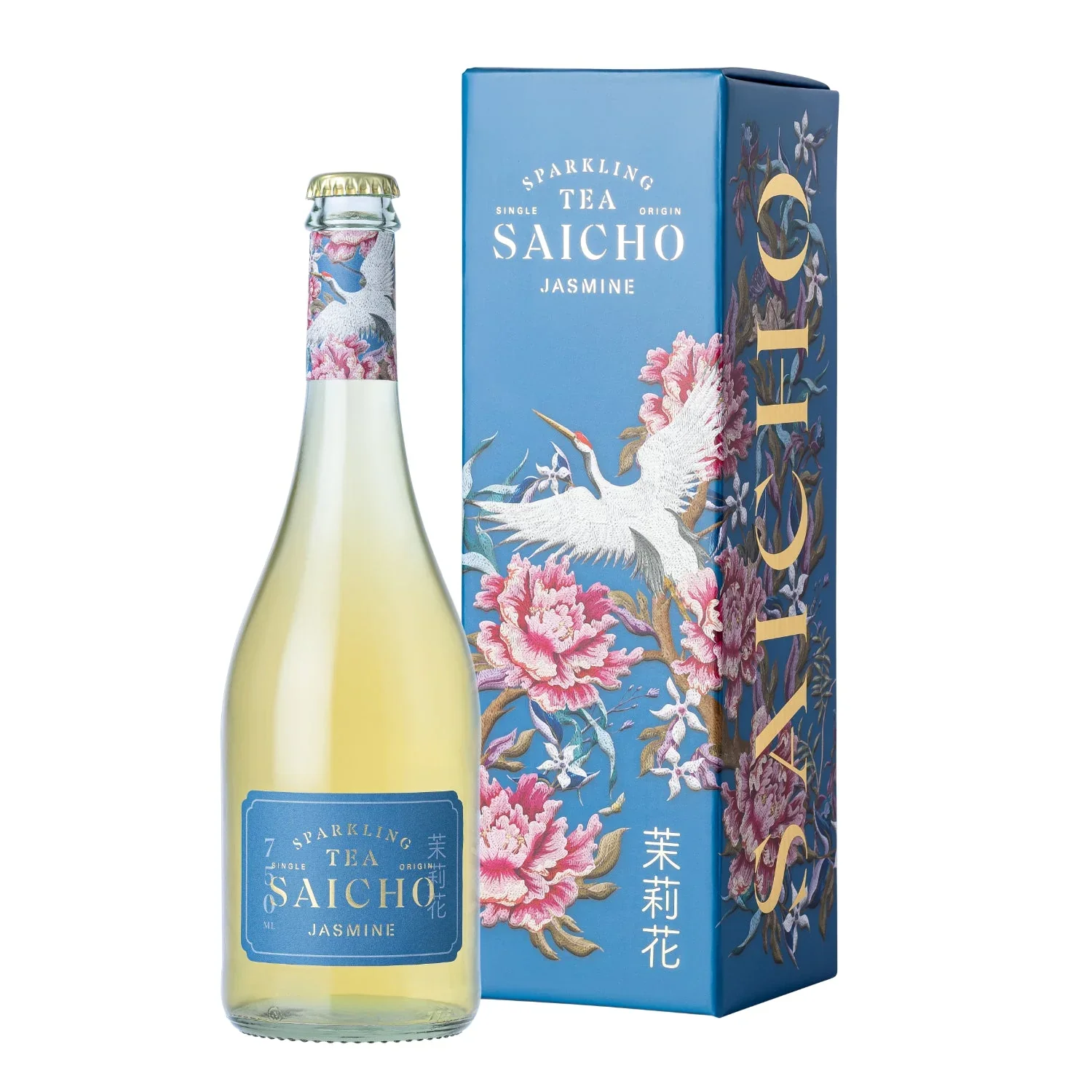 Saicho Jasmine Sparkling Tea 750ml - Image 2