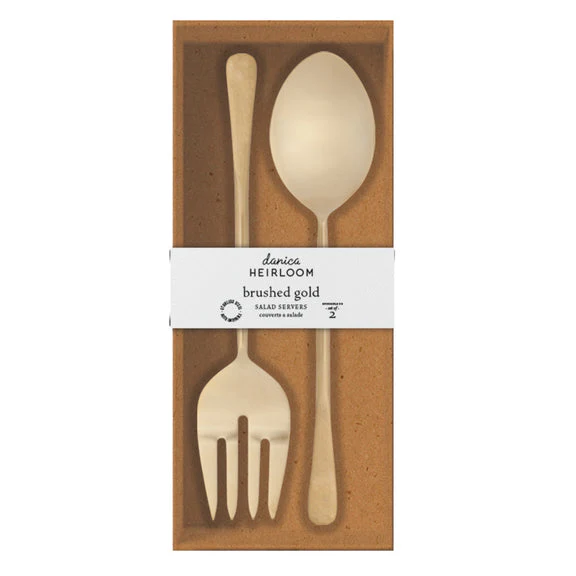 Salad Servers S/2 - Gold - Image 4