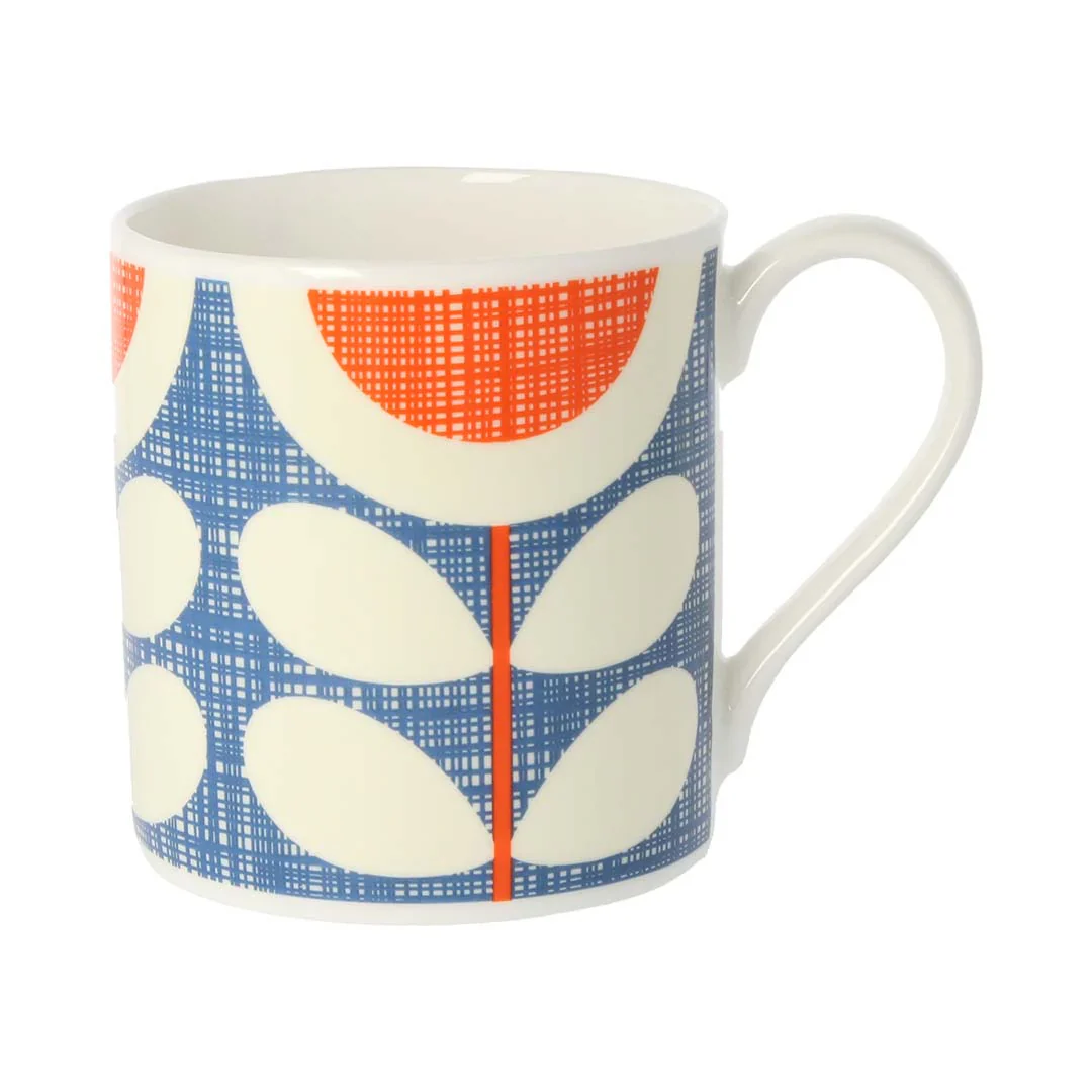 Scribble Sunflower Blue Mug - 350ml