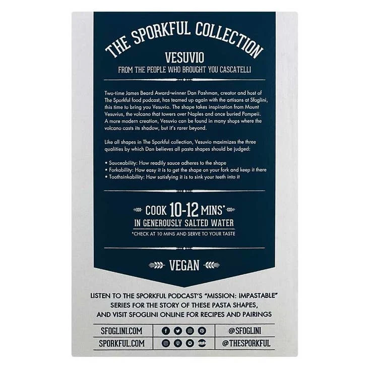 Sfoglini x Sporkful  Vesuvio Pasta (454g) - Image 2