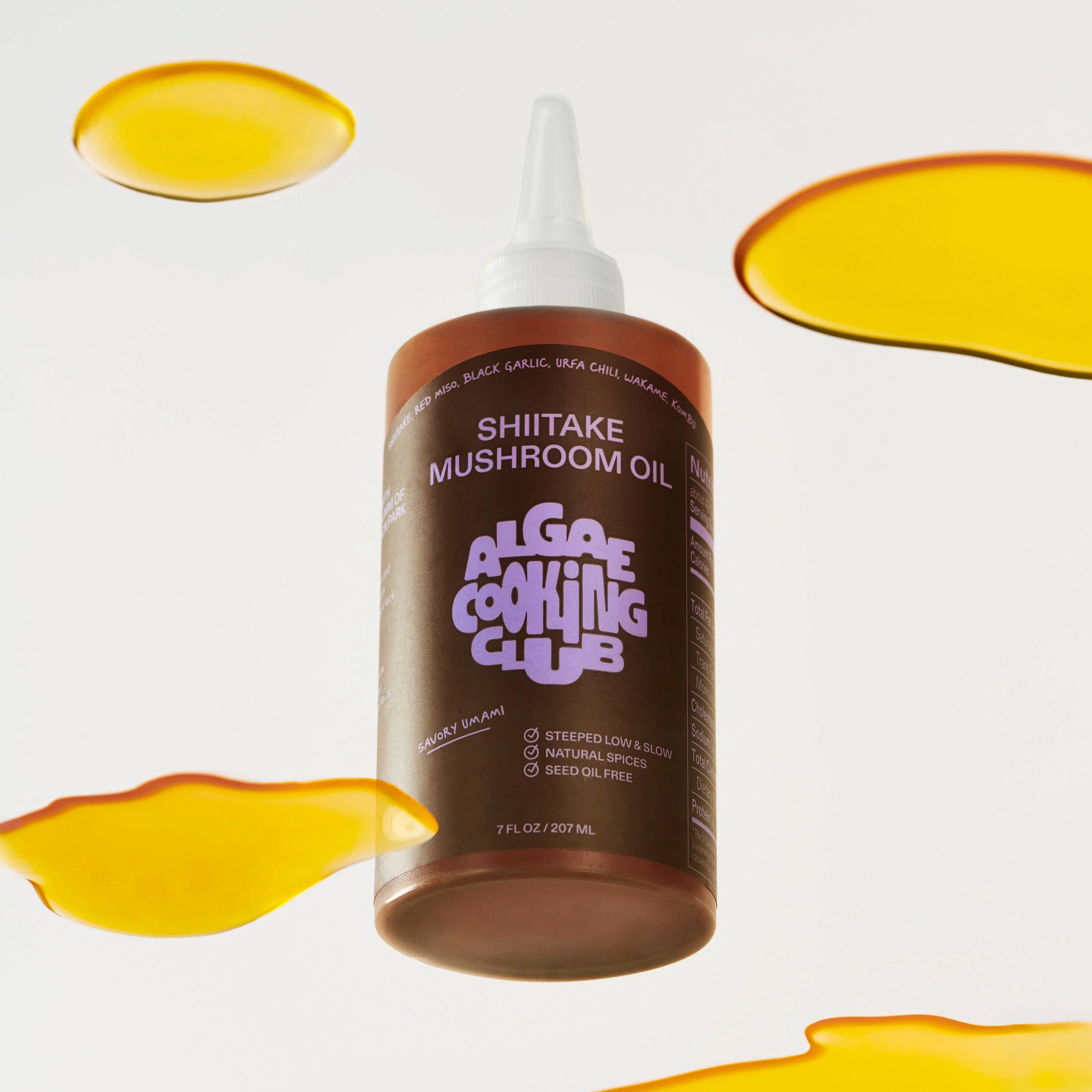Algae Shiitake Mushroom Oil - Cooking, Drizzling, Dressing, Dips