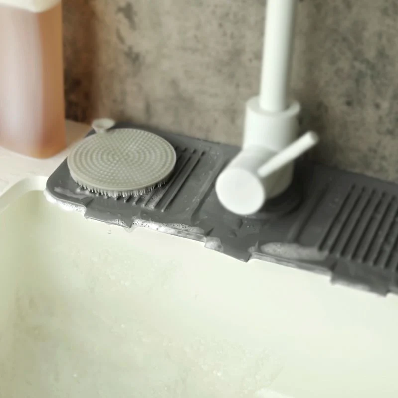 Silicone Faucet Splash Guard - Grey - Image 2