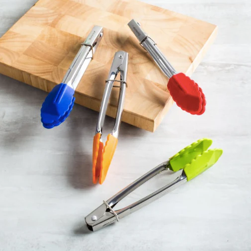 Silicone Mini Tongs - Assorted Colours