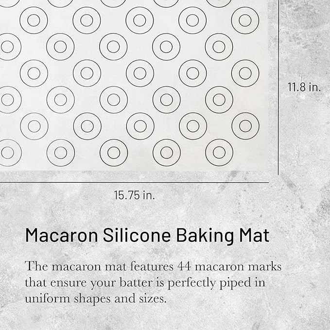 Silicone Non-stick Pastry Mat 40x30cm Macaron - Image 2