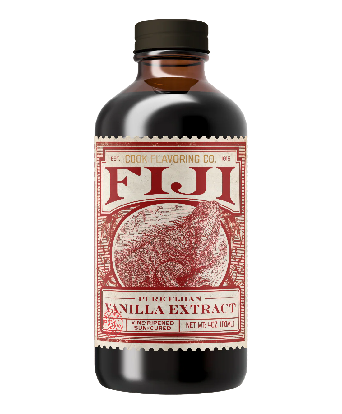Single Origin Pure Fijian Vanilla Extract - 118ml/4oz