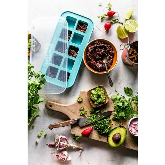 Souper Cubes 2 tbsp / 1oz Tray Aqua - Image 4