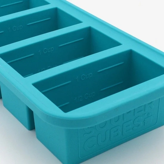 Souper Cubes Freezing Tray 1 Cup Aqua - Image 2