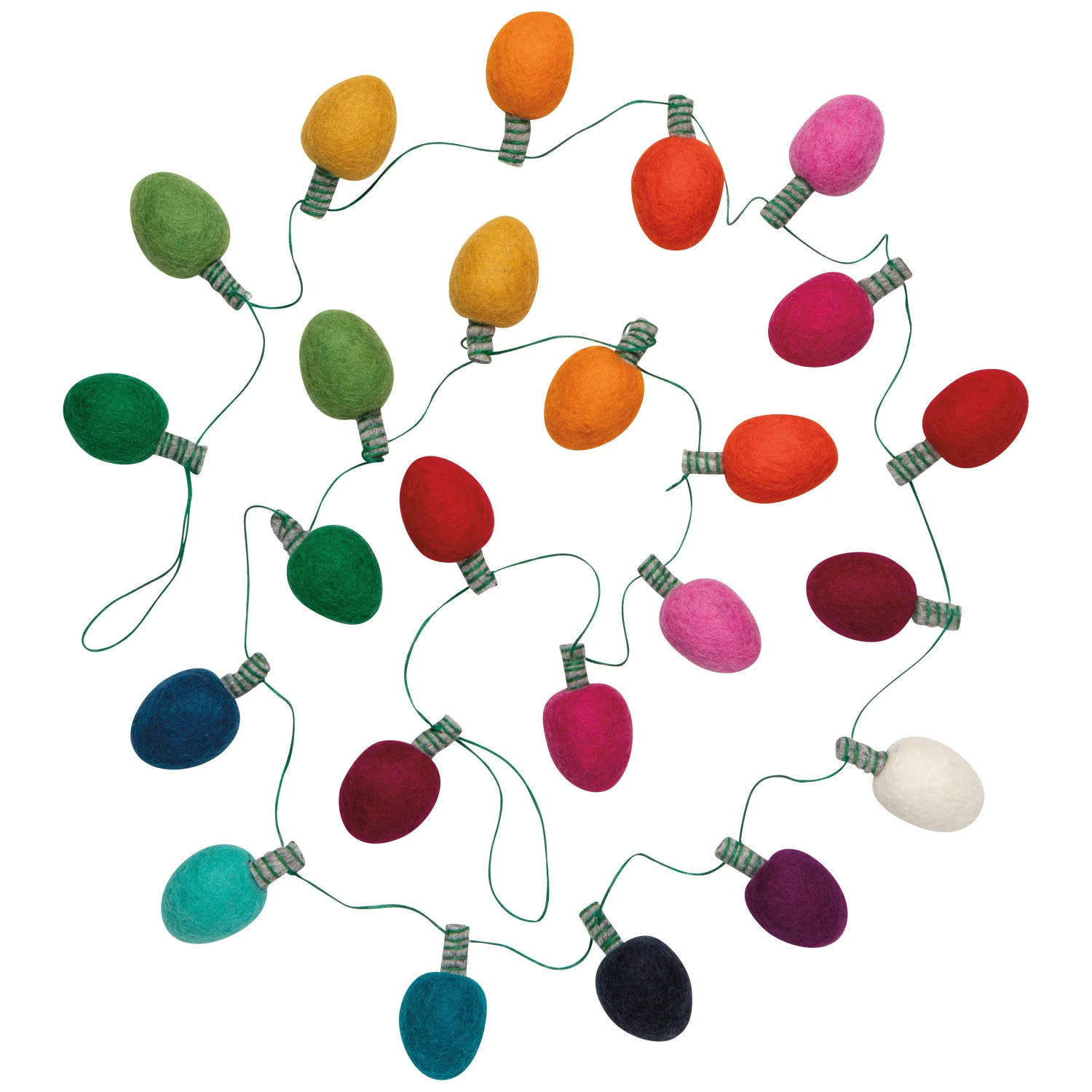 Spirits Bright Christmas Felt Garland - Image 2