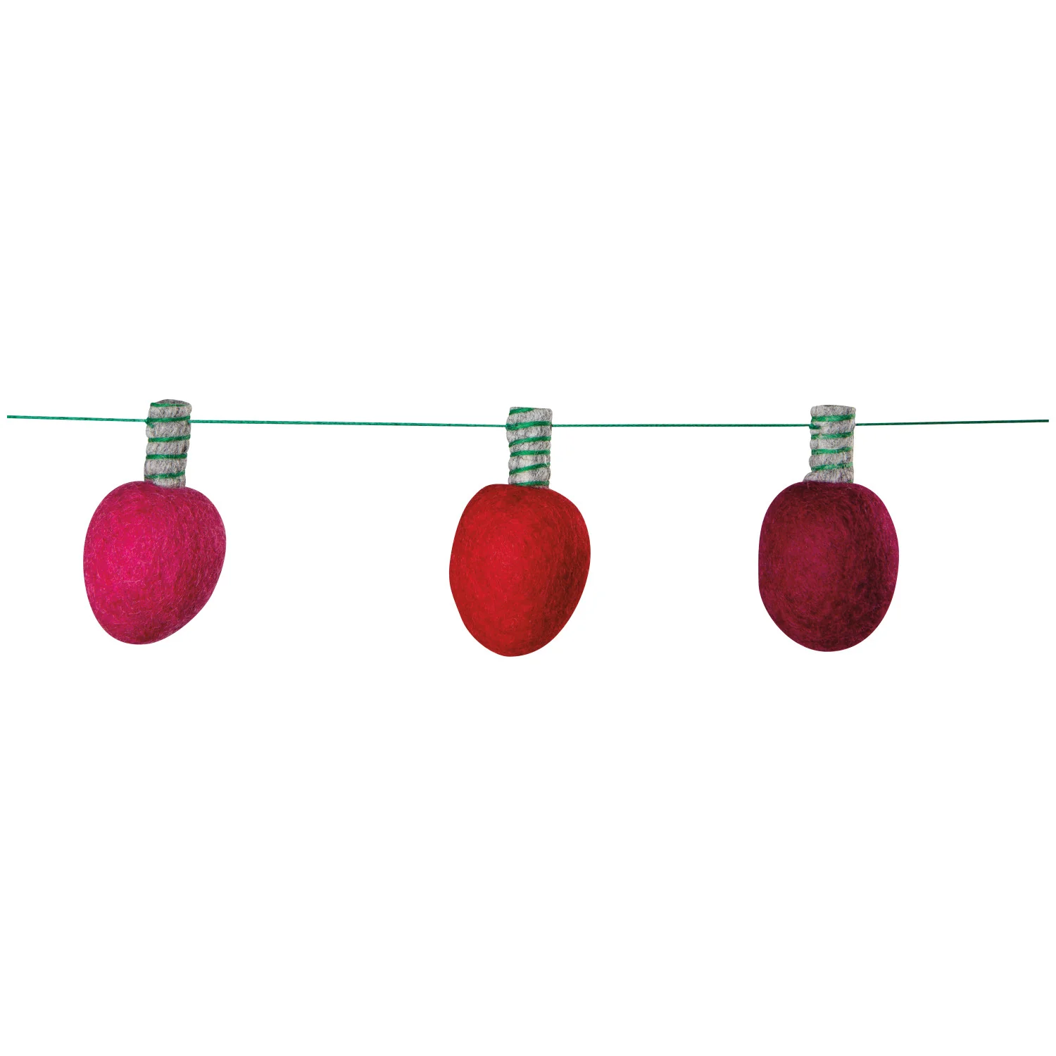 Spirits Bright Christmas Felt Garland - Image 3