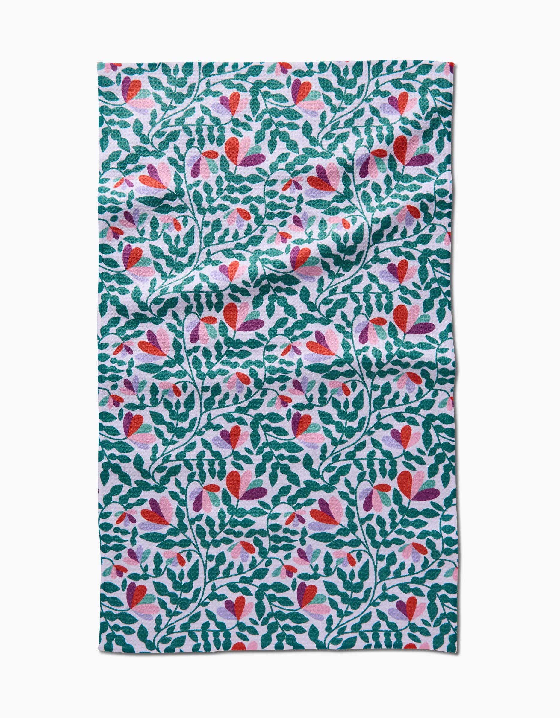 Spring Wavy Leaves Tea Towel *Price includes $3 Tariff
