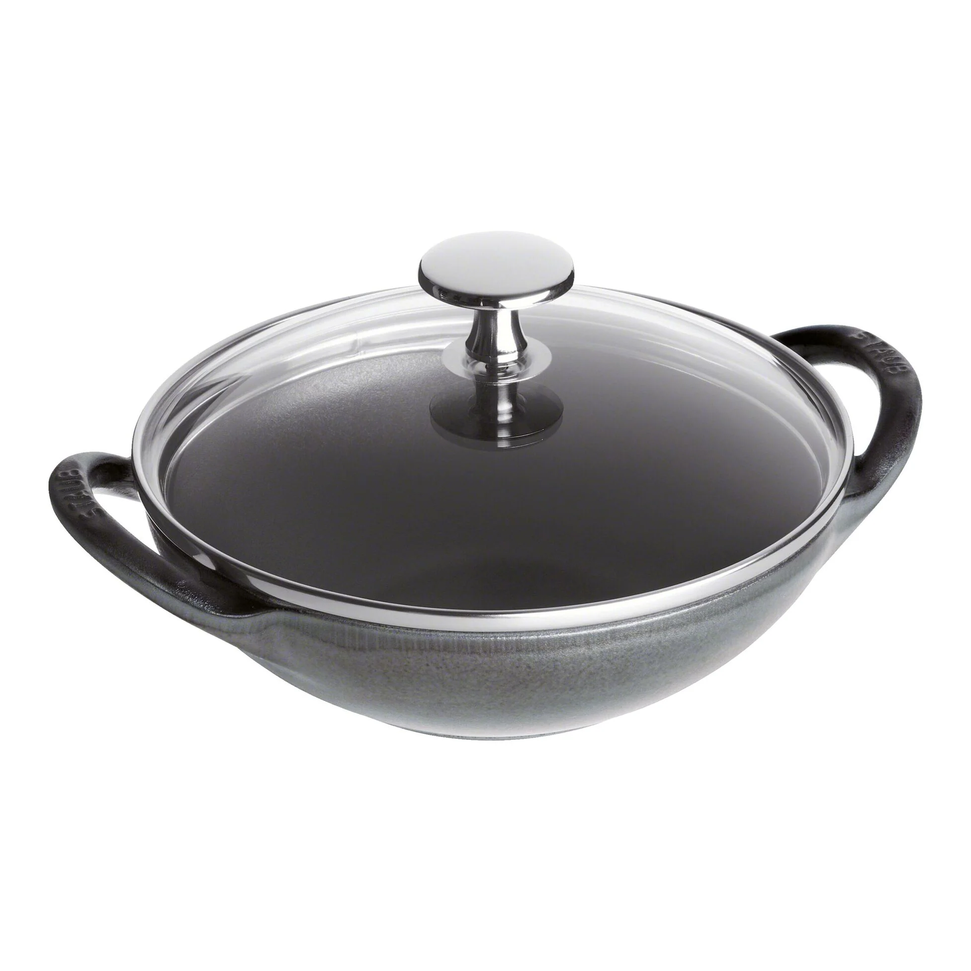 Staub Mini Wok 6.5"/16cm Mini Wok Graphite Grey *On Sale*