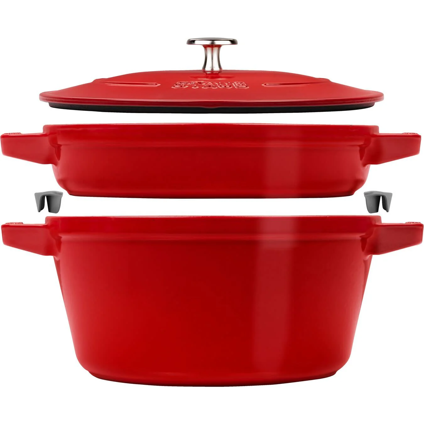Staub 3pc Stackable Set 24cm - Cherry