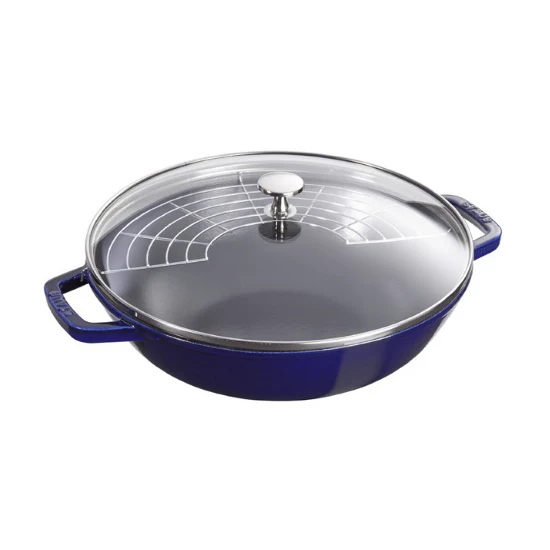 Staub Wok 12"/30cm Dark Blue