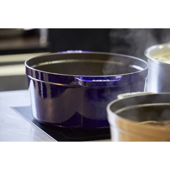 Staub 8.3L Round Cocotte - Blue - Image 6