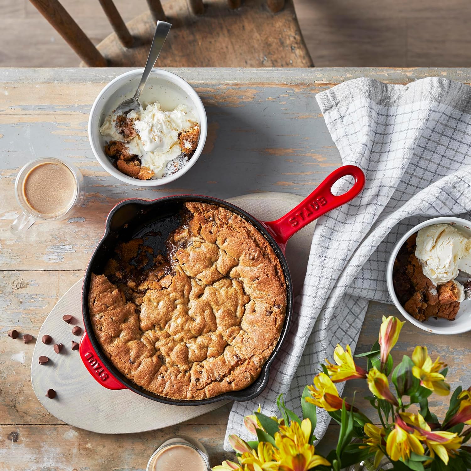 Staub 8.5"/22cm Traditional Deep Fry Pan Cherry *On Sale* - Image 3