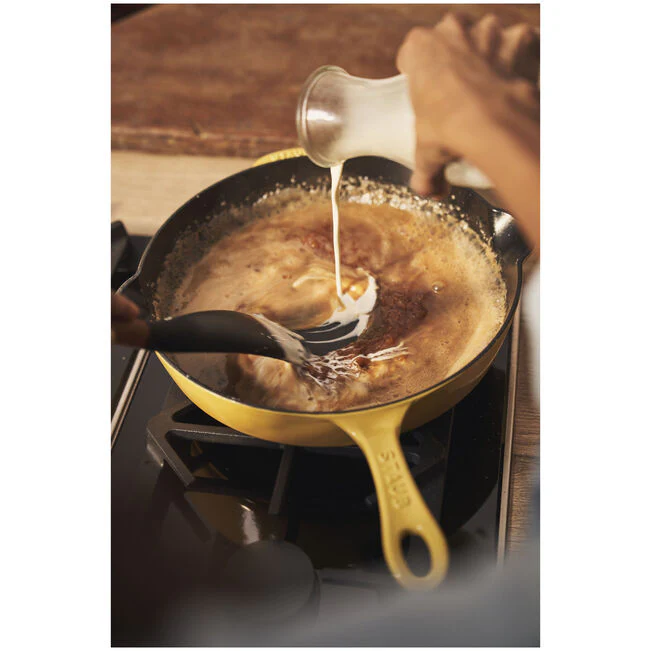 Staub 8.5"/22cm Traditional Deep Fry Pan Citron *On Sale* - Image 6
