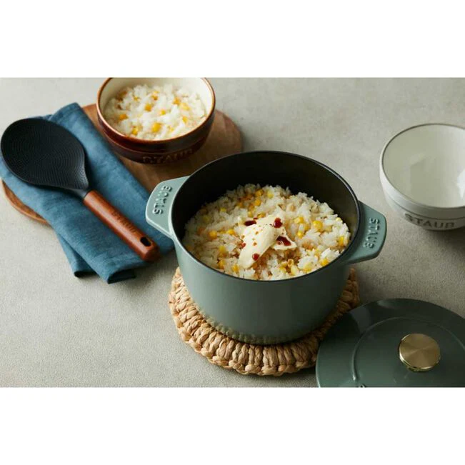 Staub Petite Rice Cocotte 1.7L / 1.9-Qt Eucalyptus *On Sale* - Image 2