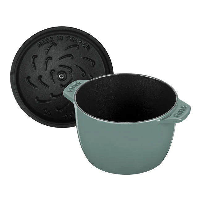 Staub Petite Rice Cocotte 1.7L / 1.9-Qt Eucalyptus *On Sale* - Image 3