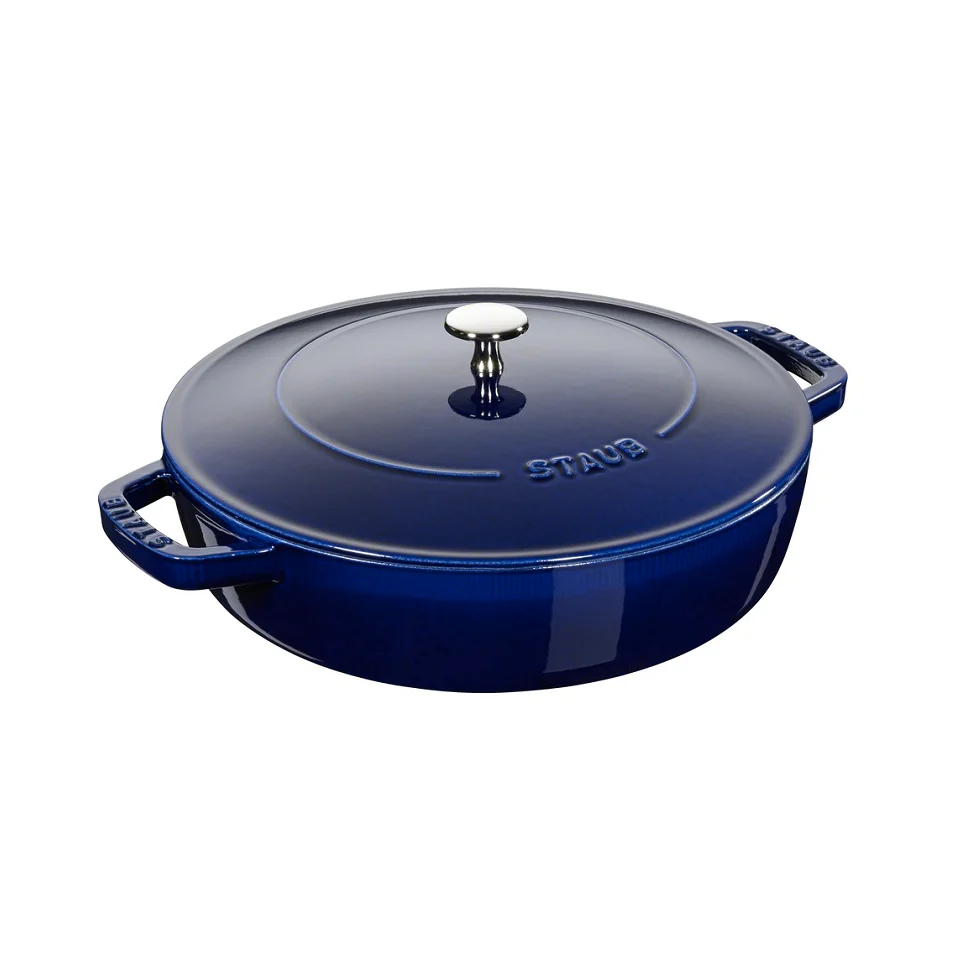 Staub Round 3.8L/4-Qt Braiser Dark Blue - Image 3