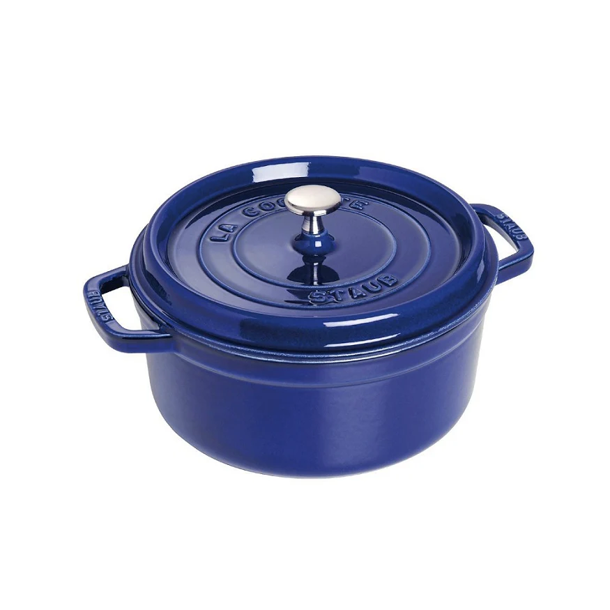 Staub Round 3.7L/4-Qt Cocotte Dark Blue - Image 4