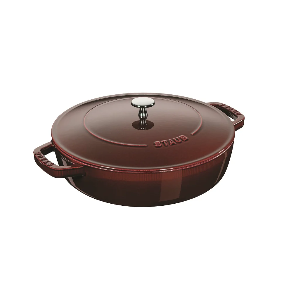 Staub Round 3.8L/4-Qt Braiser Grenadine