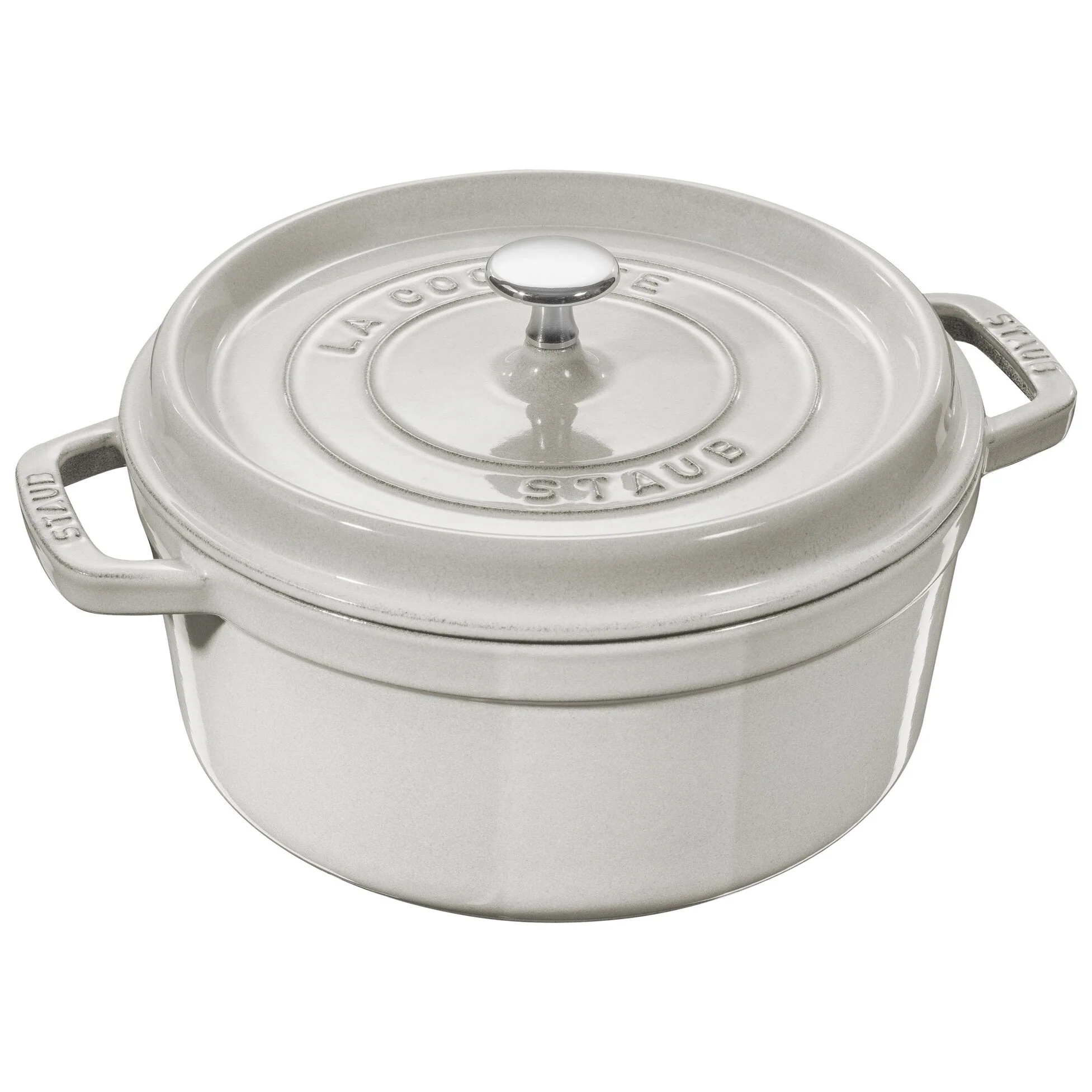 Staub Round 5.2L / 5.5-Qt White Truffle Cocotte *On Sale*