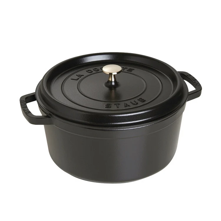 Staub Round 5.2L / 5.5-Qt Black *On Sale* - Image 4