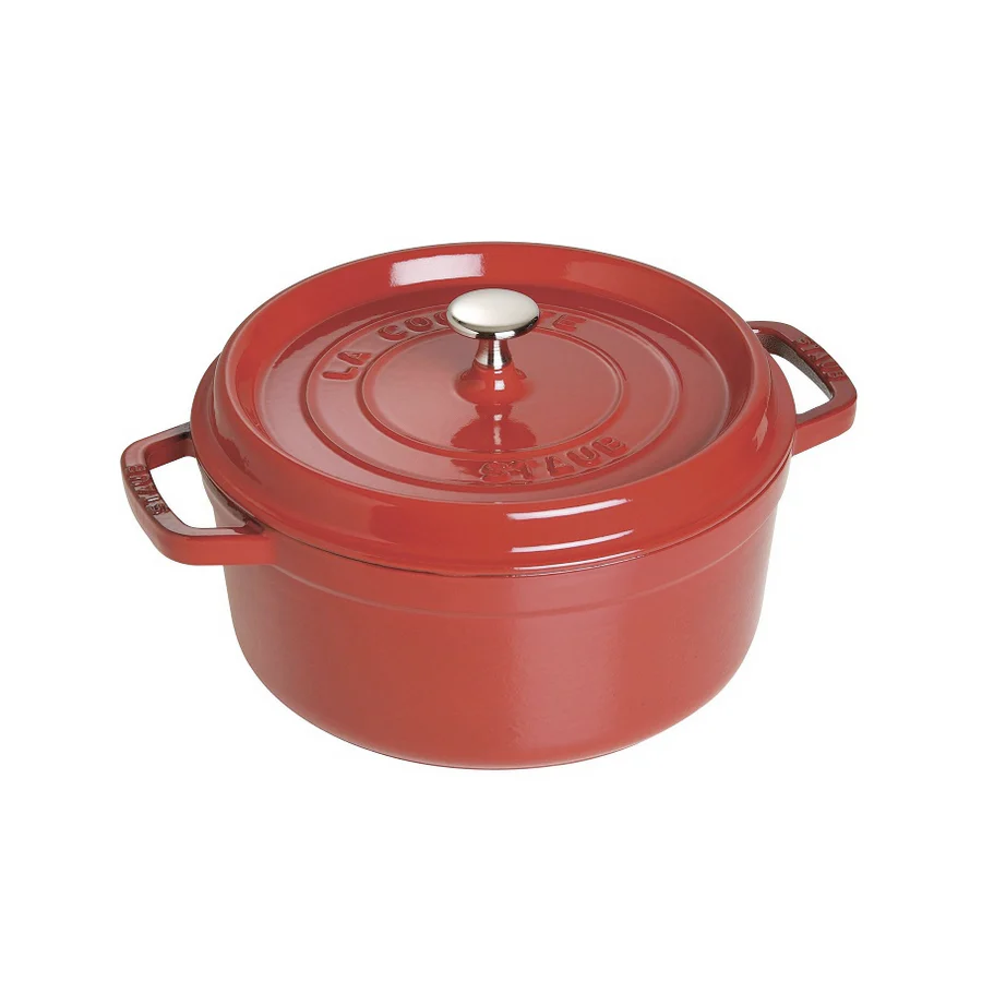 Staub Round 5.2L / 5.5-Qt Cherry Cocotte *On Sale* - Image 4